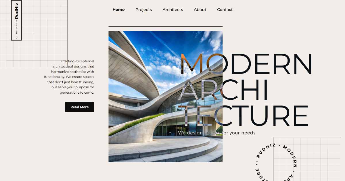 Architecture Dummy Website